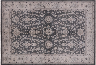 Washed Out Turkish Oushak Hand Knotted Area Rug