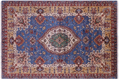 Hand Knotted Persian Tabriz Wool Rug