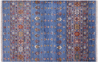 Handmade Super Kazak Khorjin Wool Rug