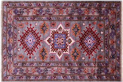 Super Kazak Handmade Wool Rug