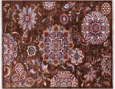 Persian Tabriz Hand Knotted Wool Rug