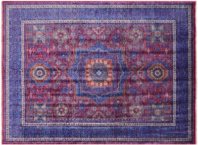 Hand-Knotted Mamluk Wool Rug