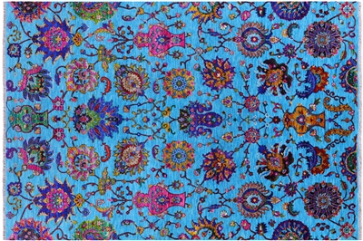 Persian Tabriz Wool & Silk Handmade Rug