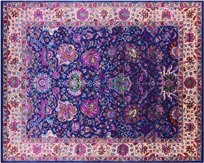 Persian Tabriz Wool & Silk Handmade Rug