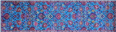 Runner Persian Tabriz Handmade Wool & Silk Rug