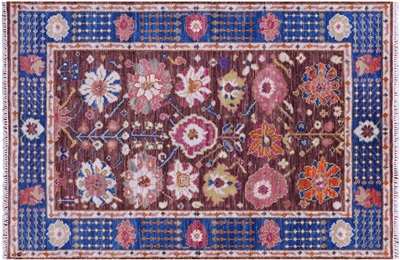 Turkish Oushak Hand Knotted Wool Rug