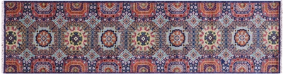 Mamluk Hand-Knotted Wool Runner Rug