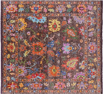 Square Turkish Oushak Handmade Wool Rug