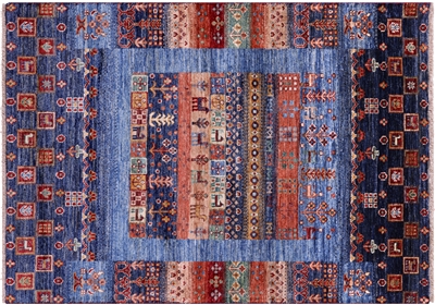 Hand Knotted Tribal Persian Gabbeh Wool Rug