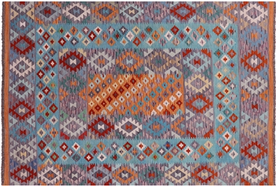 Kilim Flat Weave Reversible Wool On Wool Rug