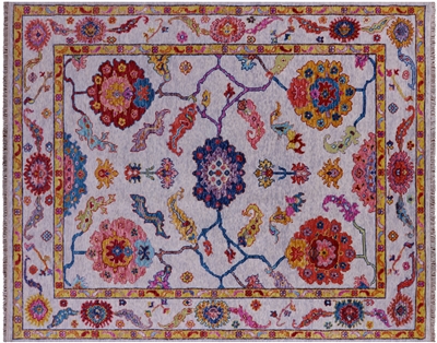 Handmade Turkish Oushak Wool Rug