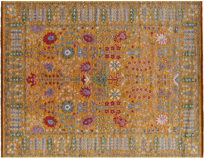 Turkish Oushak Handmade Wool Rug