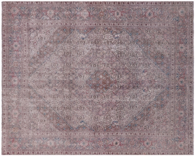 Persian Mashad Overdyed Handmade Rug