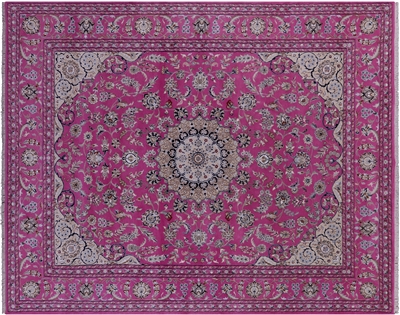 Wool & Silk Persian Nain Handmade Rug