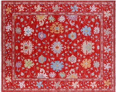 Turkish Oushak Hand Knotted Wool Rug