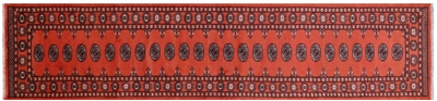 Silky Bokhara Handmade Wool Runner Rug