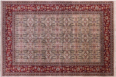 Hand-Knotted Turkish Hereke Wool Rug