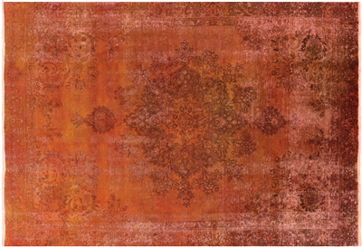 Persian Overdyed Handmade Wool Area Rug