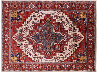 Persian Fine Serapi Hand-Knotted Rug