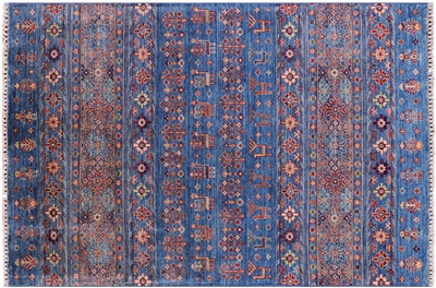 Hand-Knotted Tribal Persian Gabbeh Rug