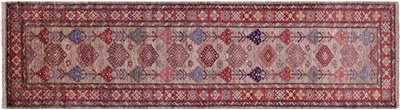 Super Kazak Hand Knotted Runner Wool Rug