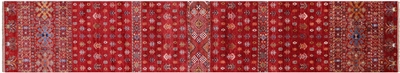 Runner Super Kazak Khorjin Hand Knotted Rug