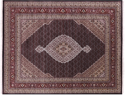 Persian Tabriz Wool & Silk Hand Knotted Rug