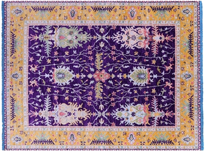 Turkish Oushak Handmade Wool Rug