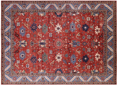 Persian Fine Serapi Hand-Knotted Wool Rug