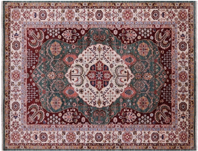 Hand Knotted Persian Tabriz Wool Rug