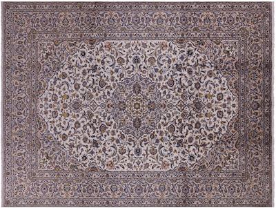 New Persian Kashan Hand-Knotted Wool Rug