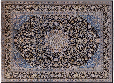 New Signed Persian Kashan Handmade Rug
