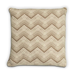 Chevron Cushion - Taupe