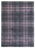 Glendale Tartan Modern Rug Gray Pink