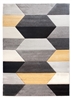 Impulse Hexa Geometric Rug - Grey/Yellow