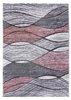 Pink Grey Waves Rug - Impulse