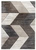 greige chevron modern rug