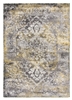 Antika Medallion Distressed Rug - Yellow