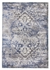 Antika Medallion Distressed Rug - Navy