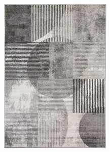 grey abstract modern rug casino geo