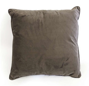 velvet cushion mocha