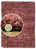 Cherry Red Shaggy Rug - Elegance