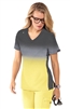 #1031PR  C139 Koi Basics Cali Top -Heather Sunshine/Charcoal