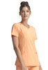 Cherokee Infinity Round Neck Top #2624A Peach Linen