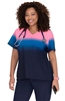 #370PR Reform Ombre Koi Lite Top- Peony Pink/Royal Blue/Navy Ombre