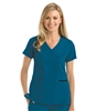 Grey's Anatomy Stretch Kim Top #GRST001 Caribbean Blue