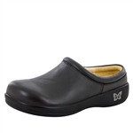 Alegria Kayla Black Nappa Clog Shoe