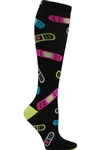 "Band Aides" Women's Print Support Sock