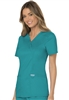 Cherokee Revolution #WW610 Teal  Mock Wrap Top