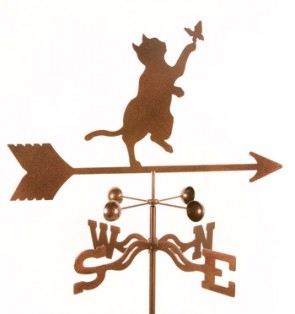 Cat & Butterfly Weathervane